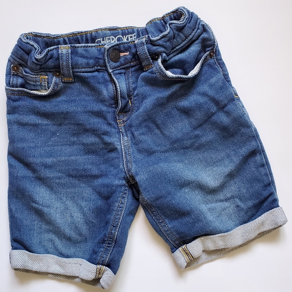 2/$20 CHEROKEE Girls Size 6 Leopard/Denim Outfit - Picture 3 of 8